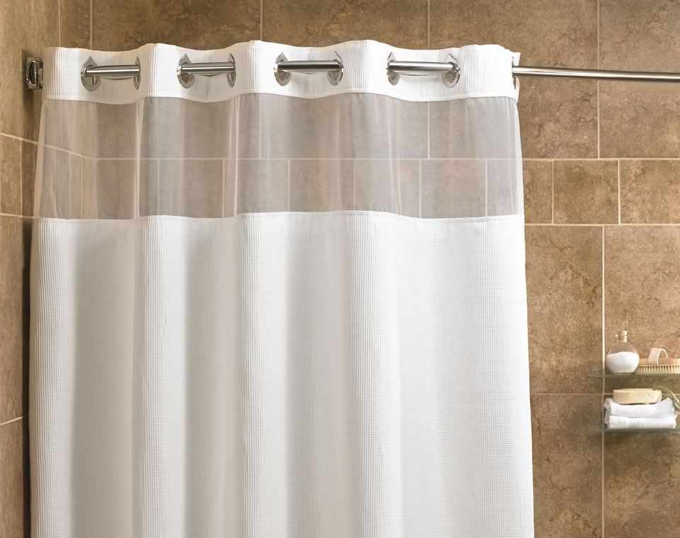 Mini Waffle Shower Curtain.